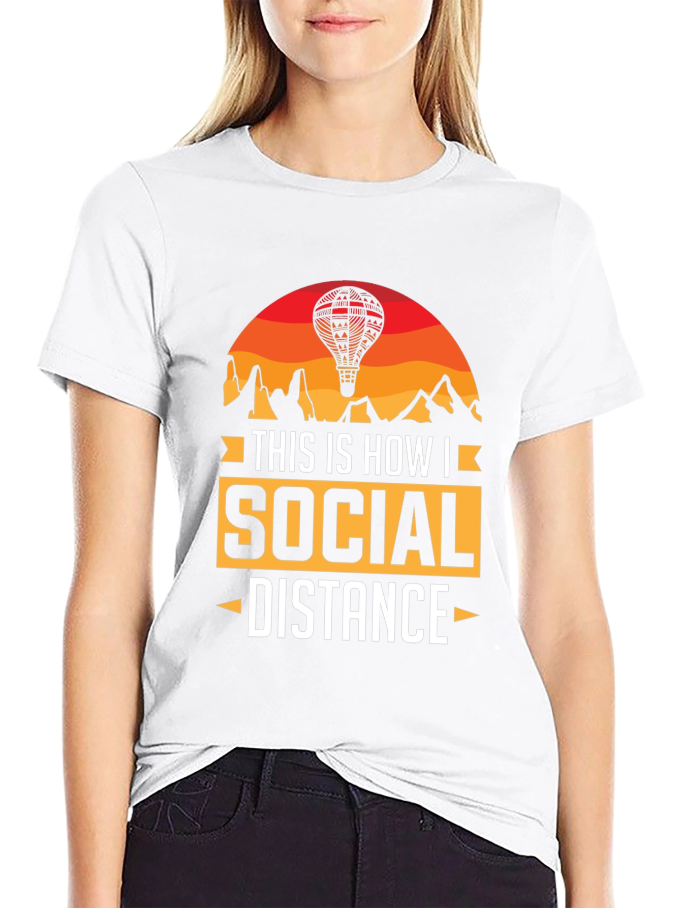 Social Distance Hot Air Balloon T-Shirt