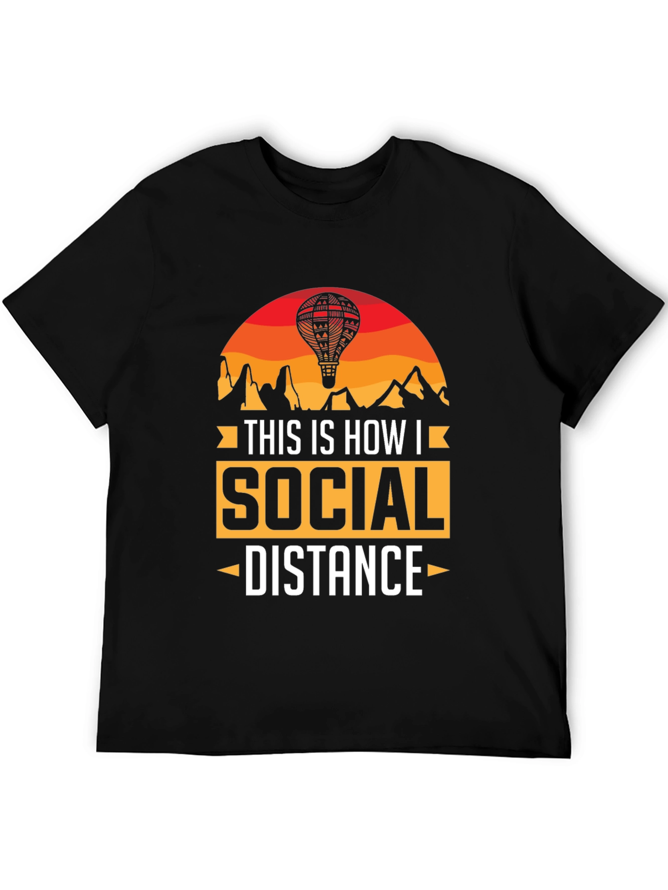 Social Distance Hot Air Balloon T-Shirt