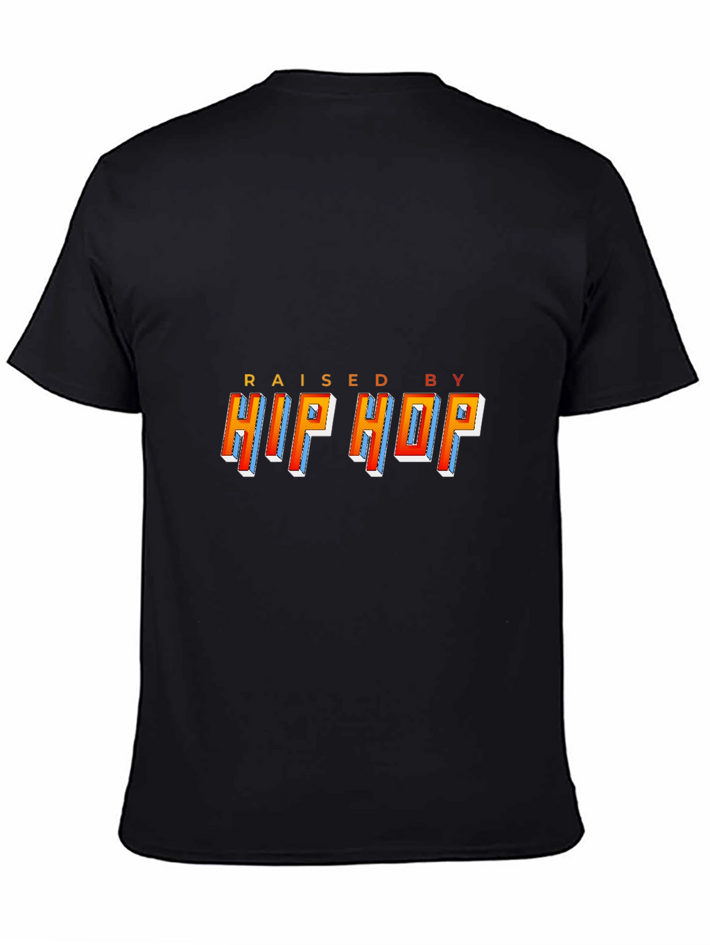 Raised By Hip Hop Black Graphic Tee