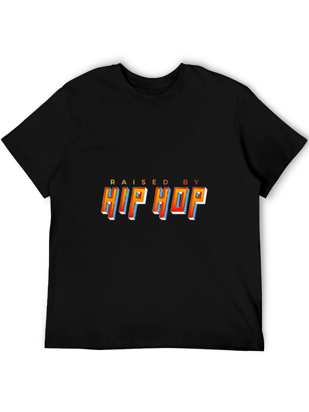 Raised By Hip Hop Black Graphic Tee
