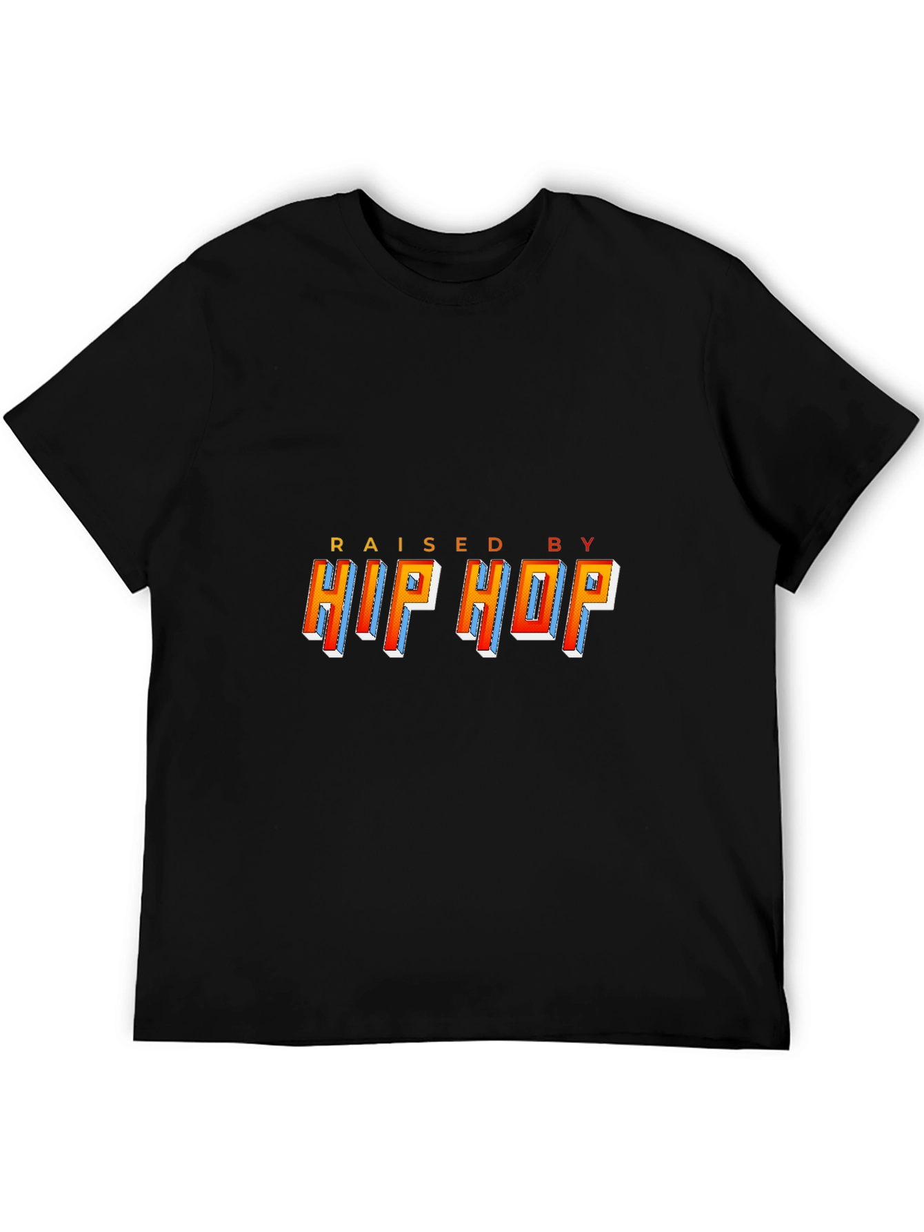 Raised By Hip Hop Black Graphic Tee