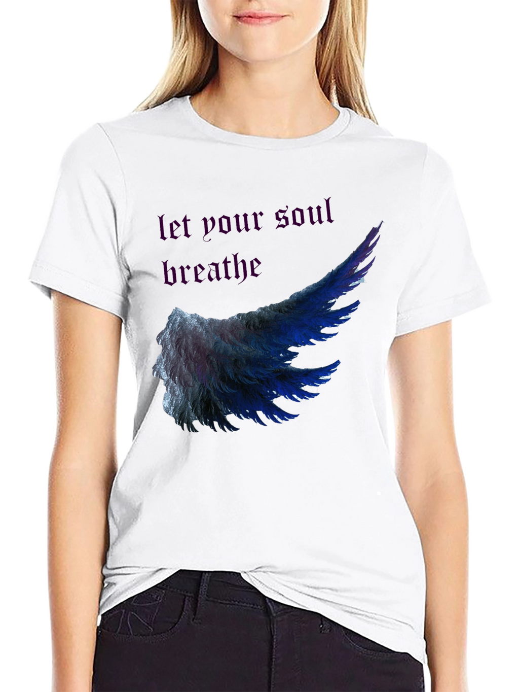 Soul Breathe Wing Graphic Tee - Mens Black T-Shirt