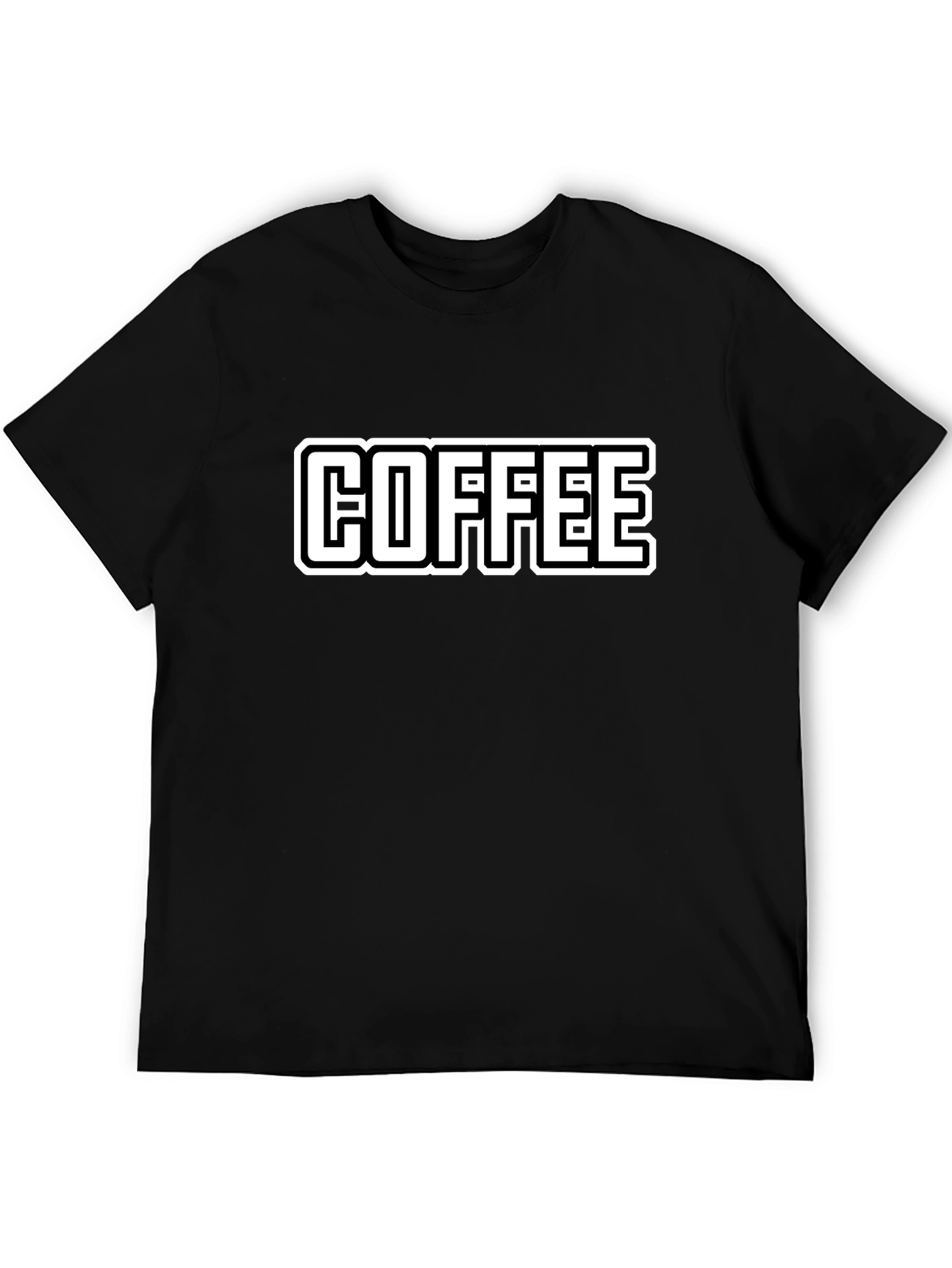 Coffee Graphic Tee - Black Casual Style