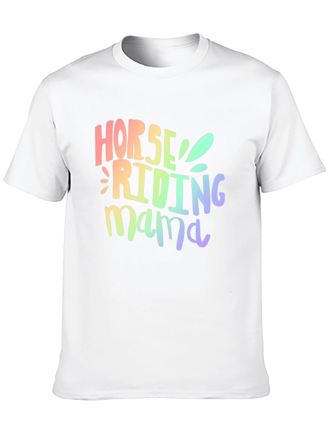 Horse Riding Mama Graphic Tee - Black