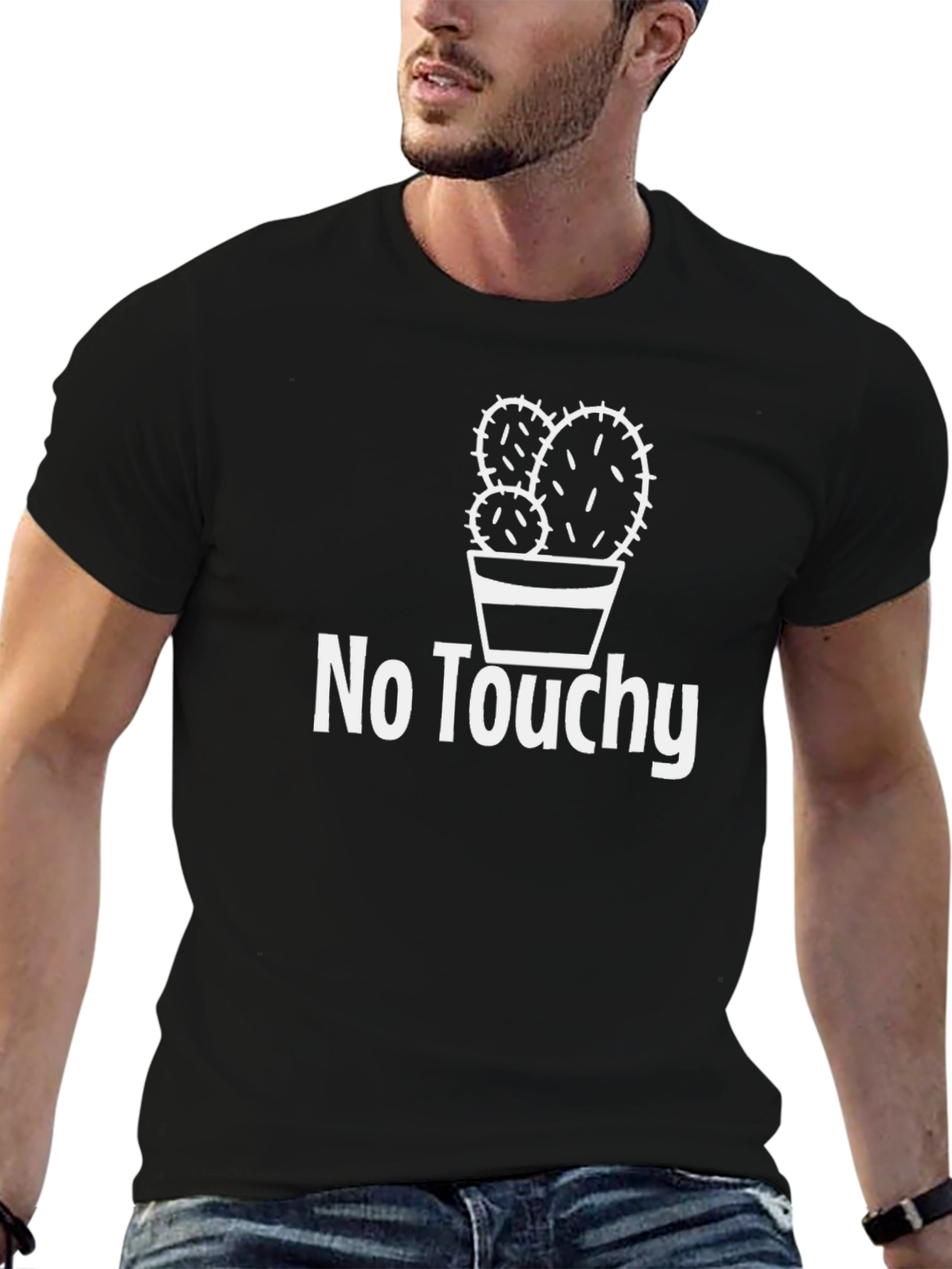 No Touchy Cactus T-Shirt - Stay Away!