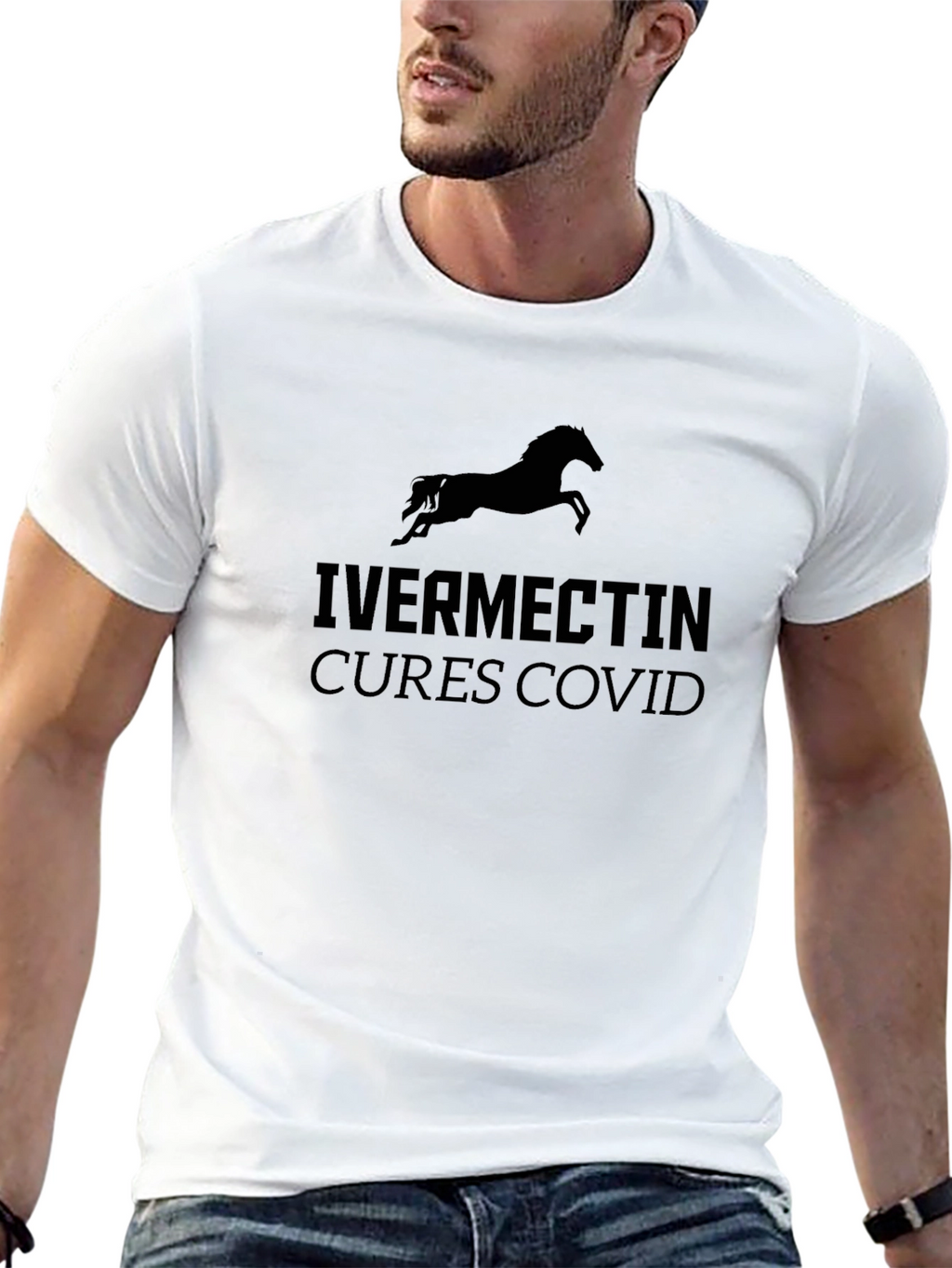 Ivermectin Cures Covid Black T-Shirt