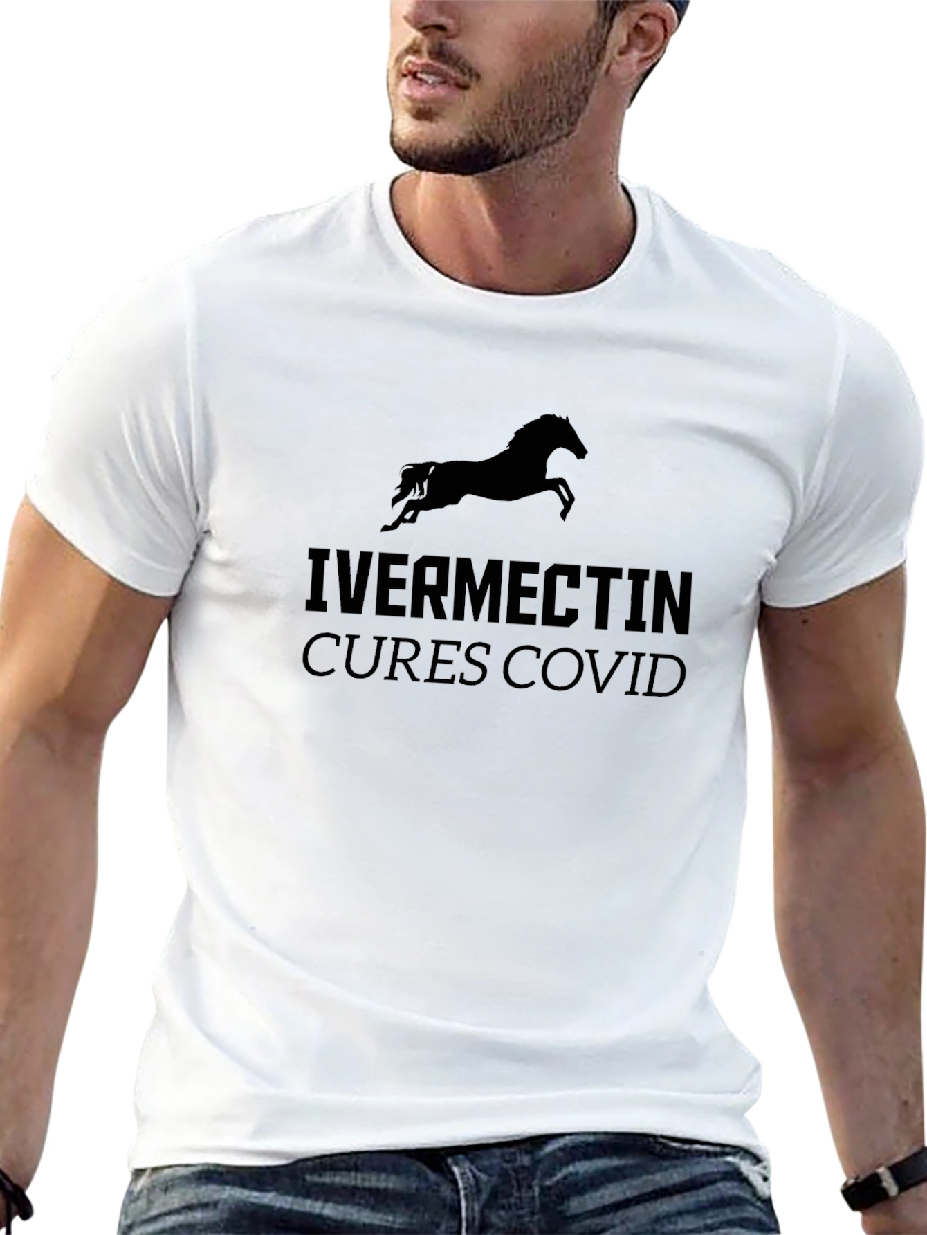 Ivermectin Cures Covid Black T-Shirt