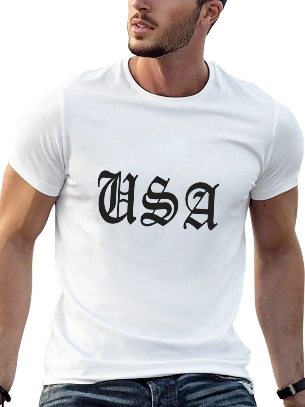 USA Graphic Print Tee - Casual Comfort