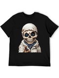 Skeleton Cartoon Graphic Tee