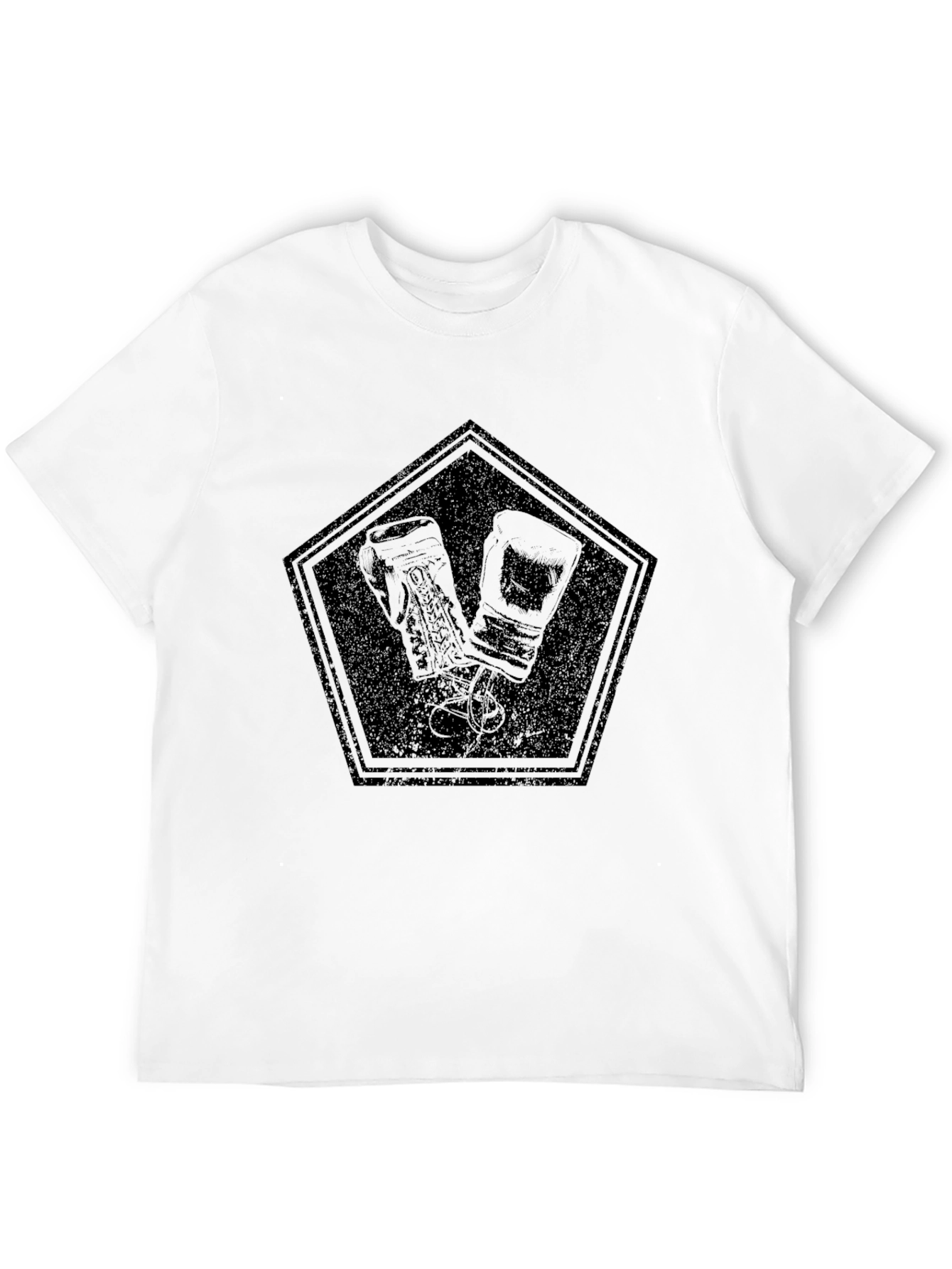 Boxing Gloves Graphic Tee - Black
