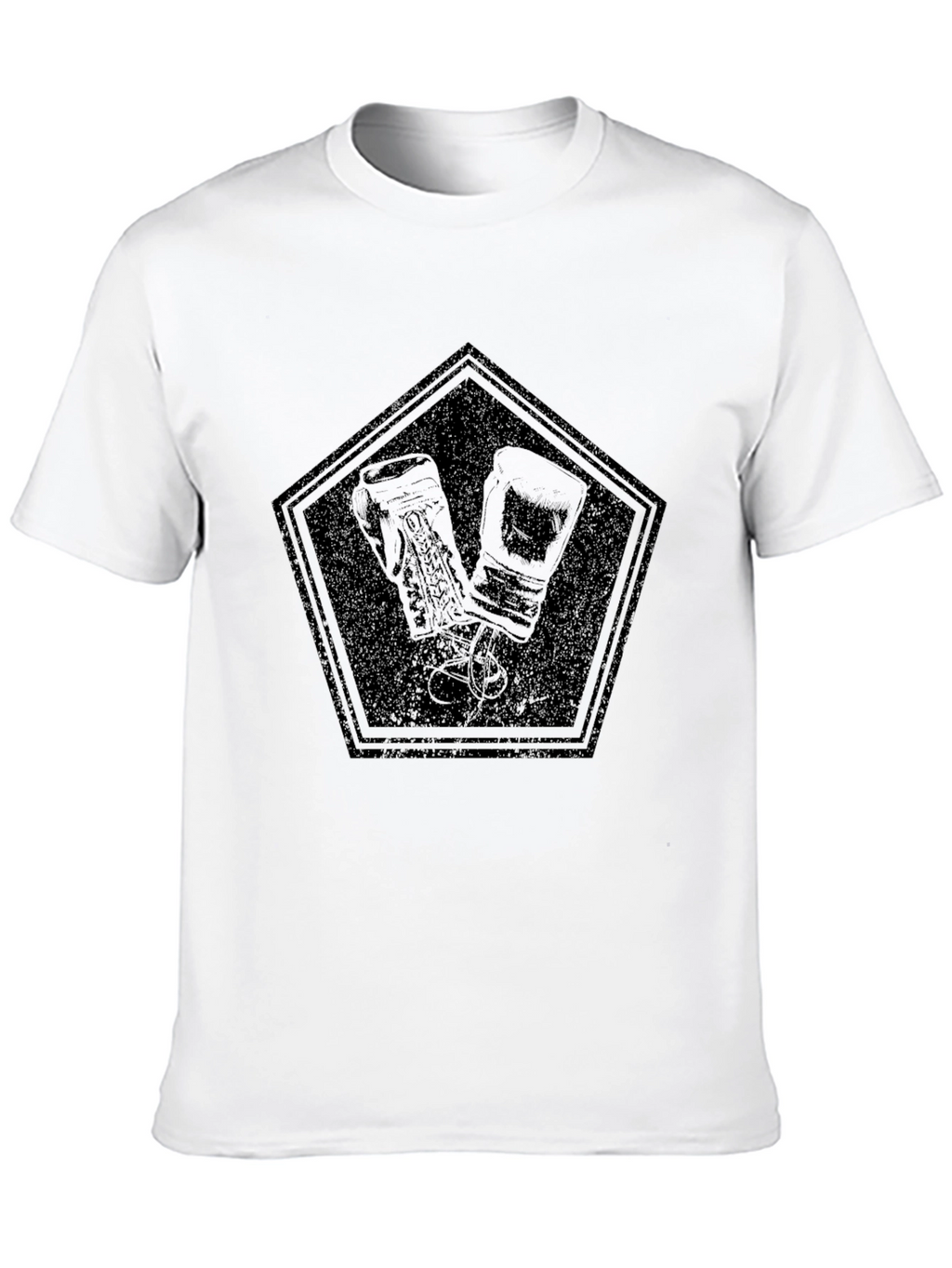 Boxing Gloves Graphic Tee - Black