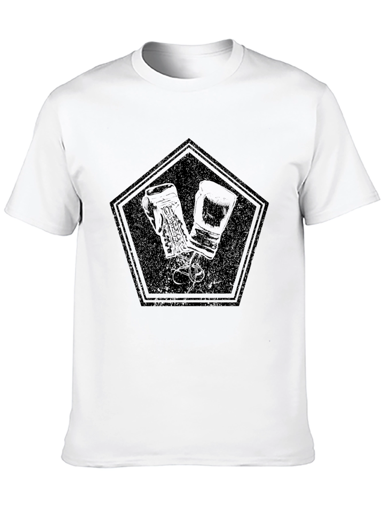 Boxing Gloves Graphic Tee - Black