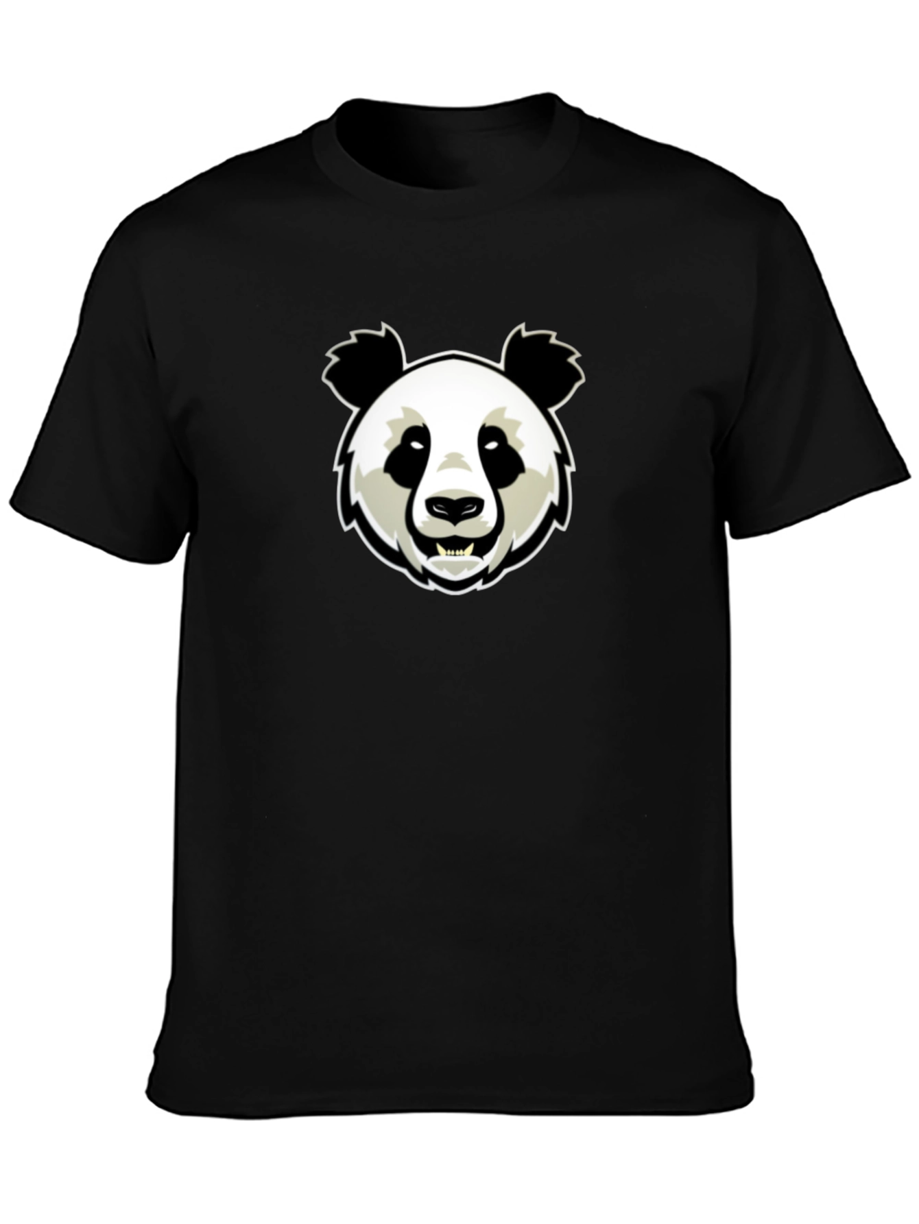 Cool Panda Graphic Black T-Shirt