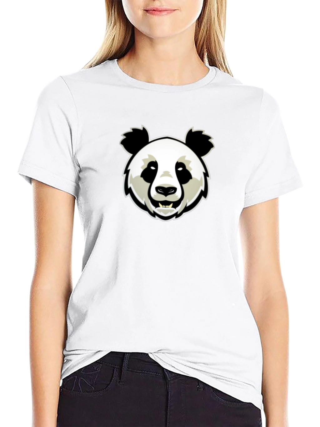 Cool Panda Graphic Black T-Shirt
