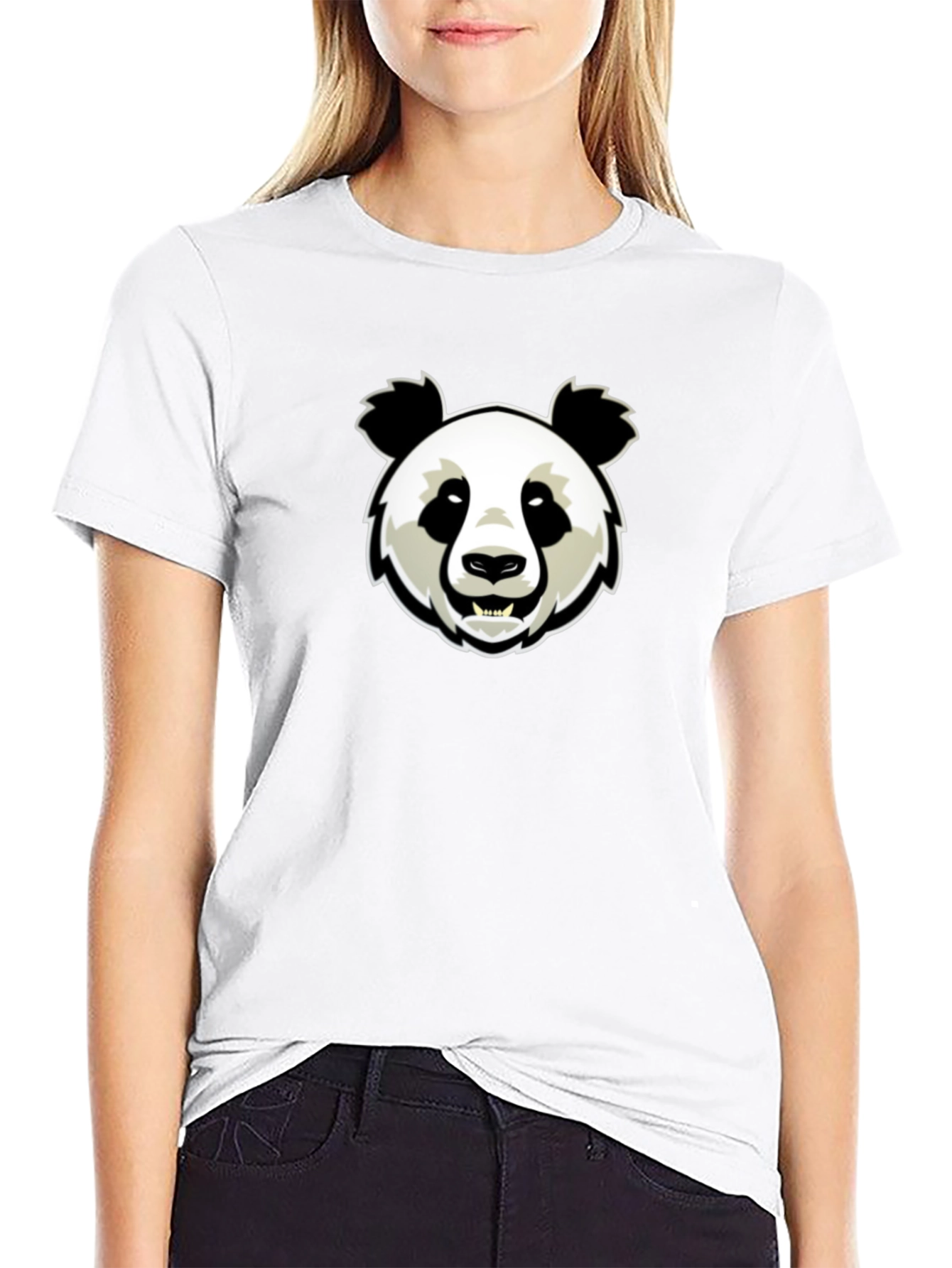 Cool Panda Graphic Black T-Shirt