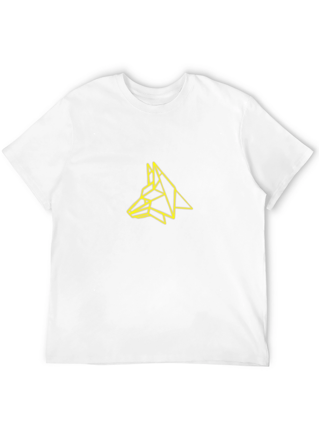 Geometric Fox Graphic Tee - Modern Black T-Shirt