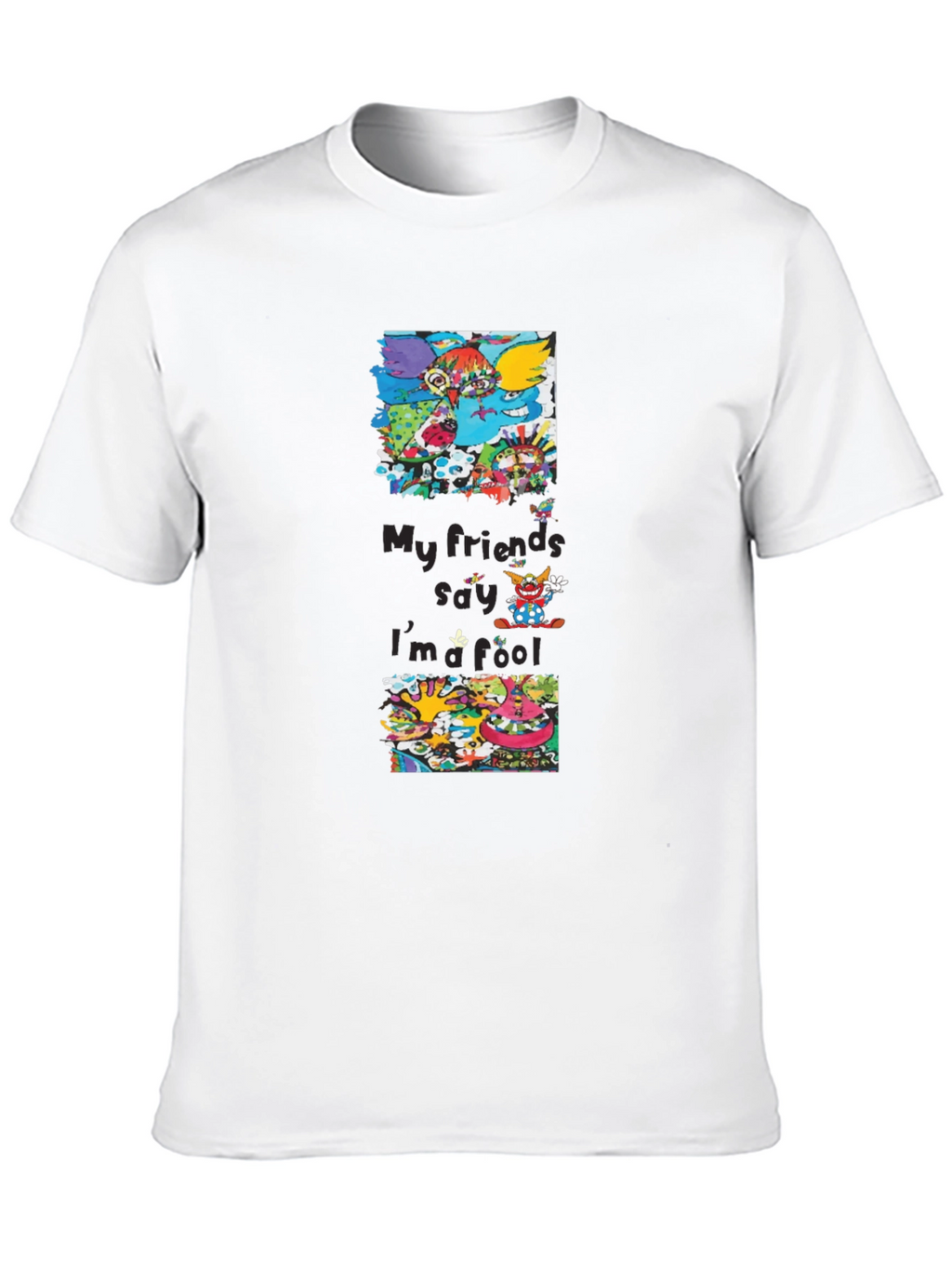 Cartoon Character Graphic Print Black T-Shirt