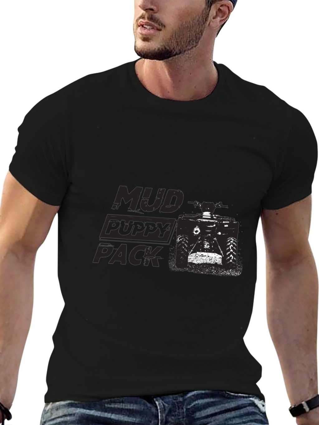 Mud Puppy Pack Black Graphic T-Shirt