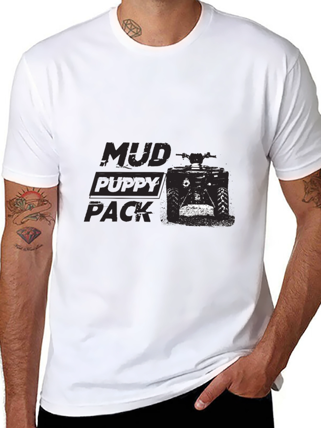 Mud Puppy Pack Black Graphic T-Shirt