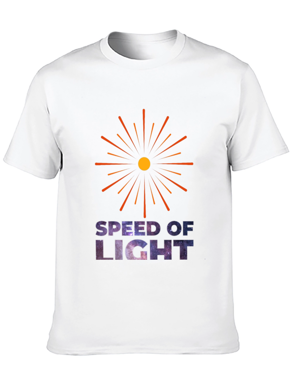 Speed of Light Galaxy Graphic T-Shirt