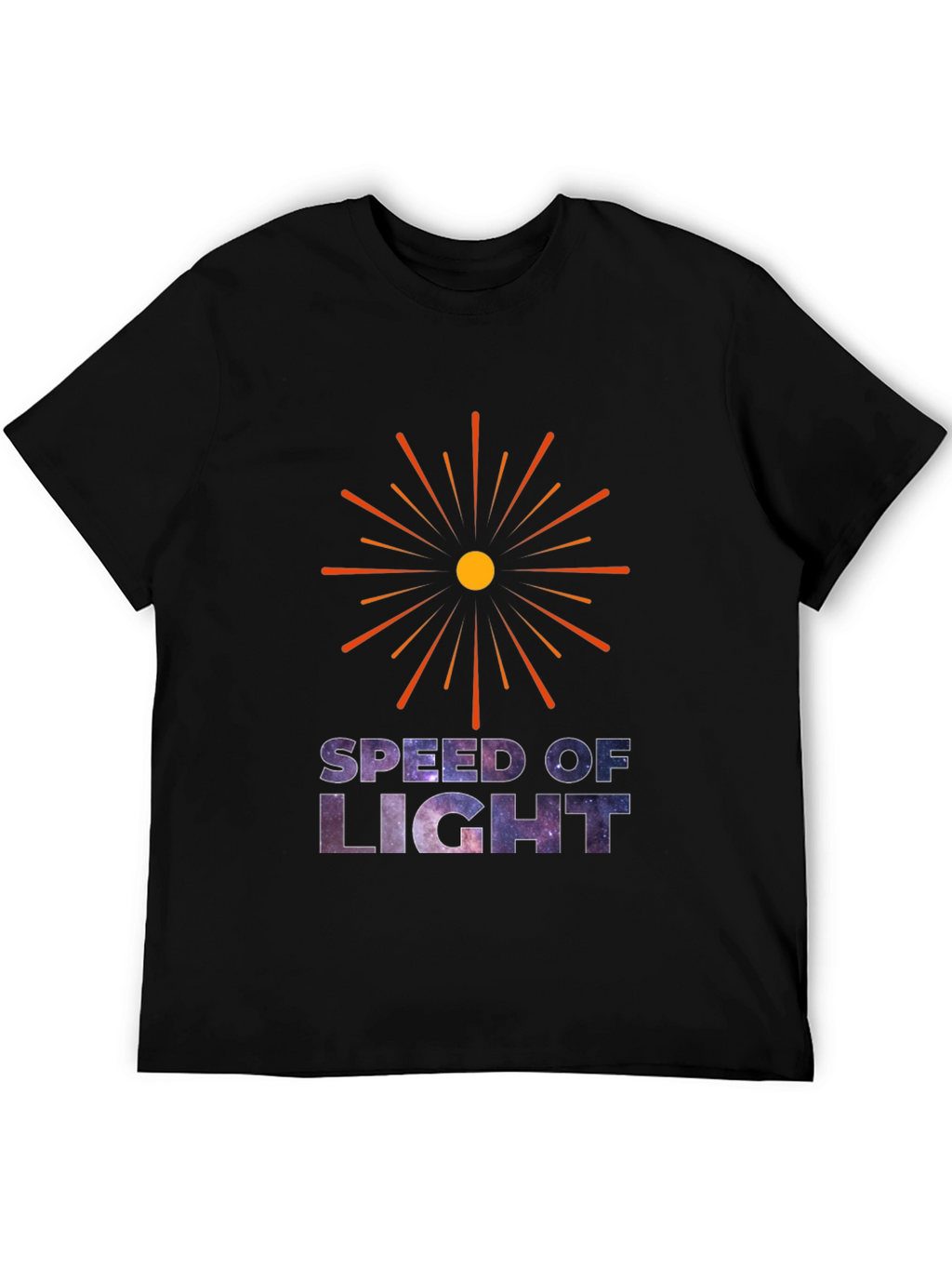 Speed of Light Galaxy Graphic T-Shirt
