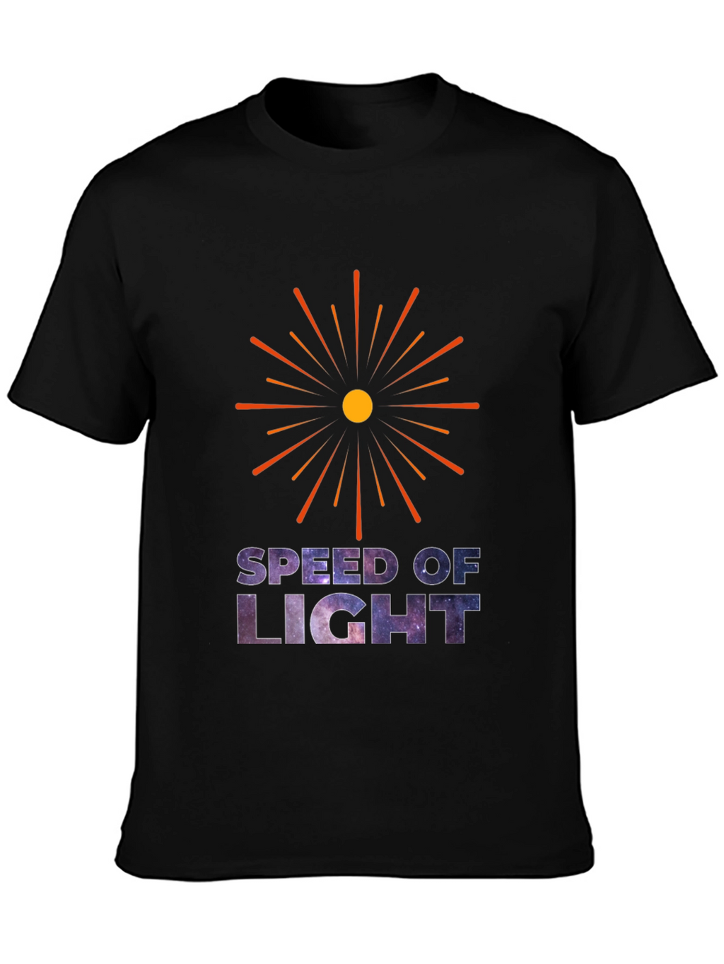 Speed of Light Galaxy Graphic T-Shirt