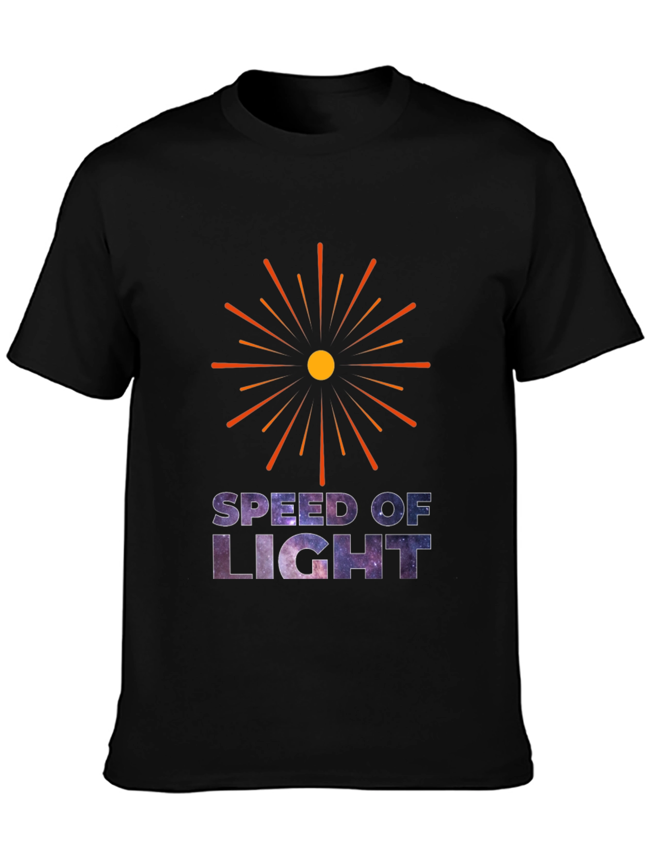 Speed of Light Galaxy Graphic T-Shirt