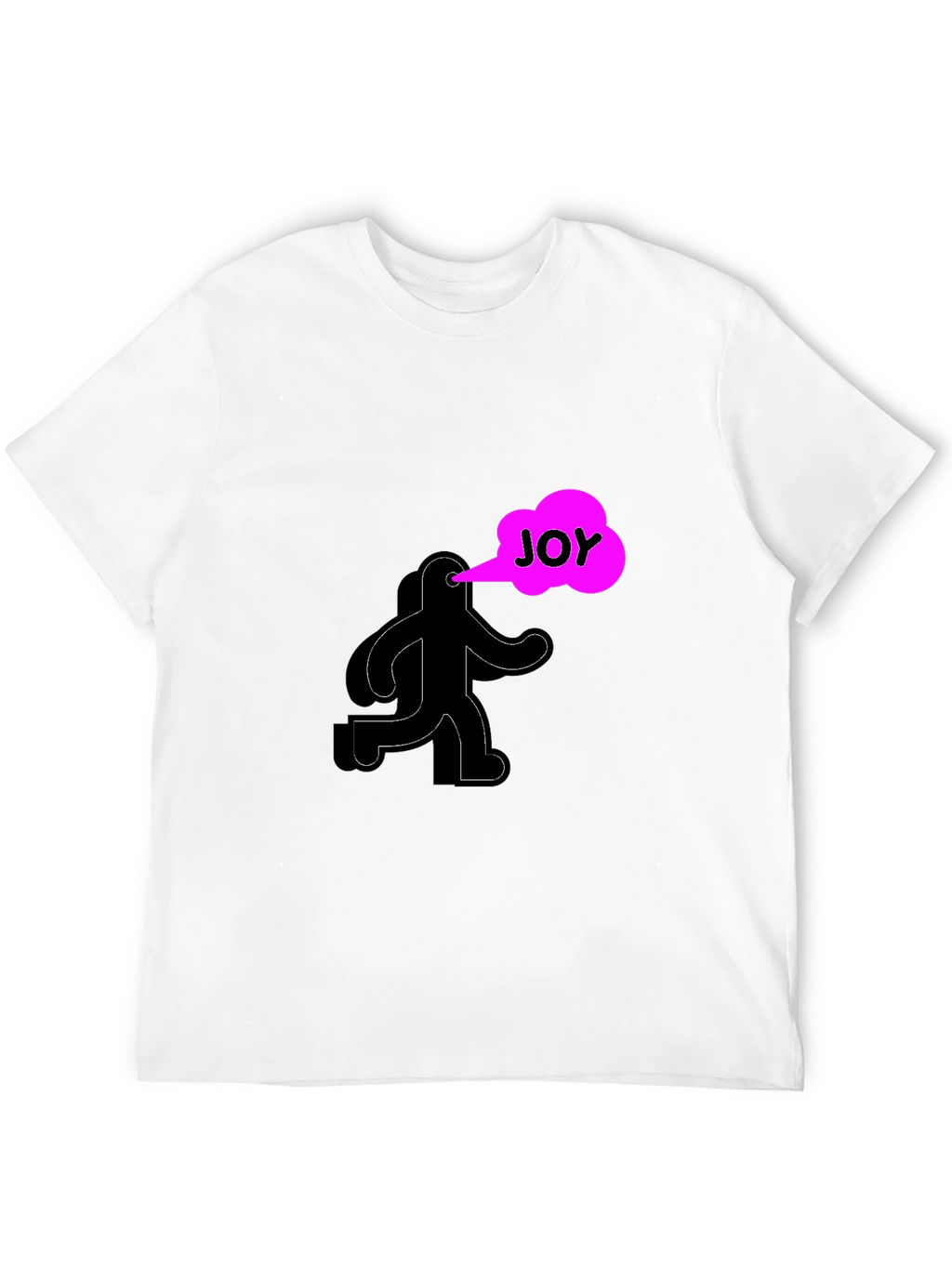 Joyful Graphic Black T-Shirt