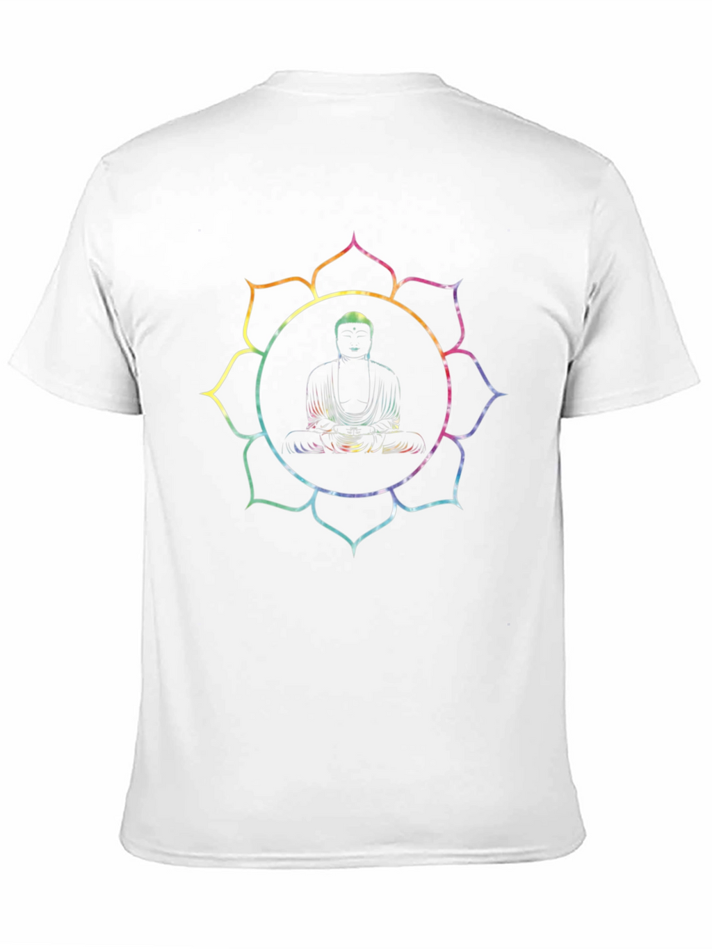 Buddha Lotus Graphic Tee - Black Cotton T-Shirt