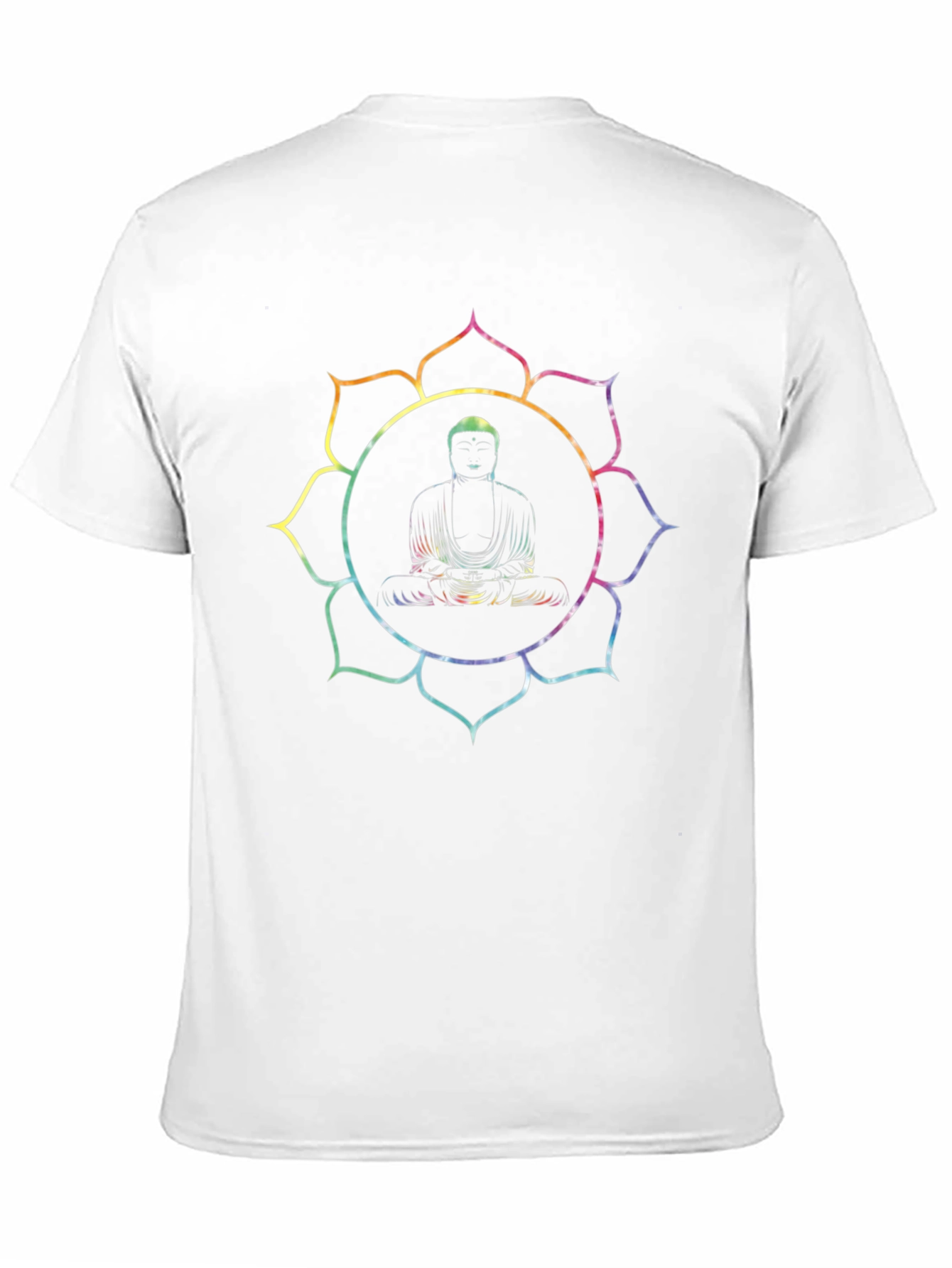 Buddha Lotus Graphic Tee - Black Cotton T-Shirt