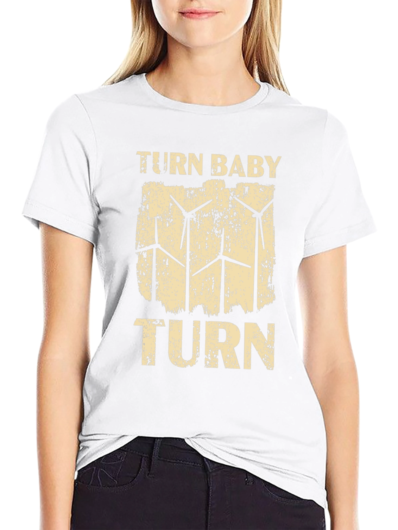 Turn Baby Turn Wind Turbine Graphic Tee