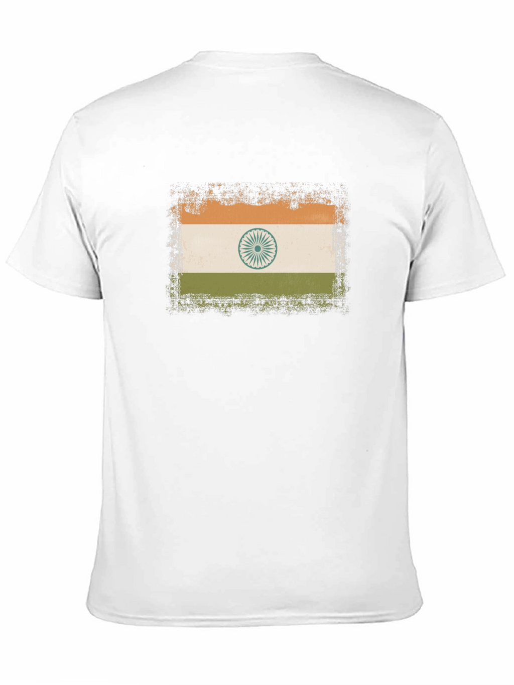 India Flag T-Shirt - Distressed Graphic Tee