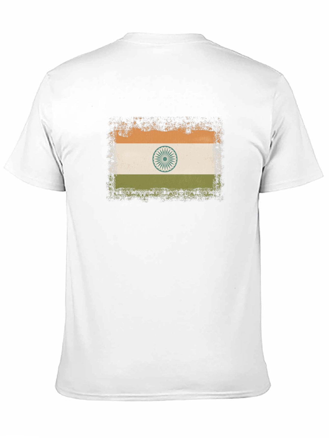 India Flag T-Shirt - Distressed Graphic Tee