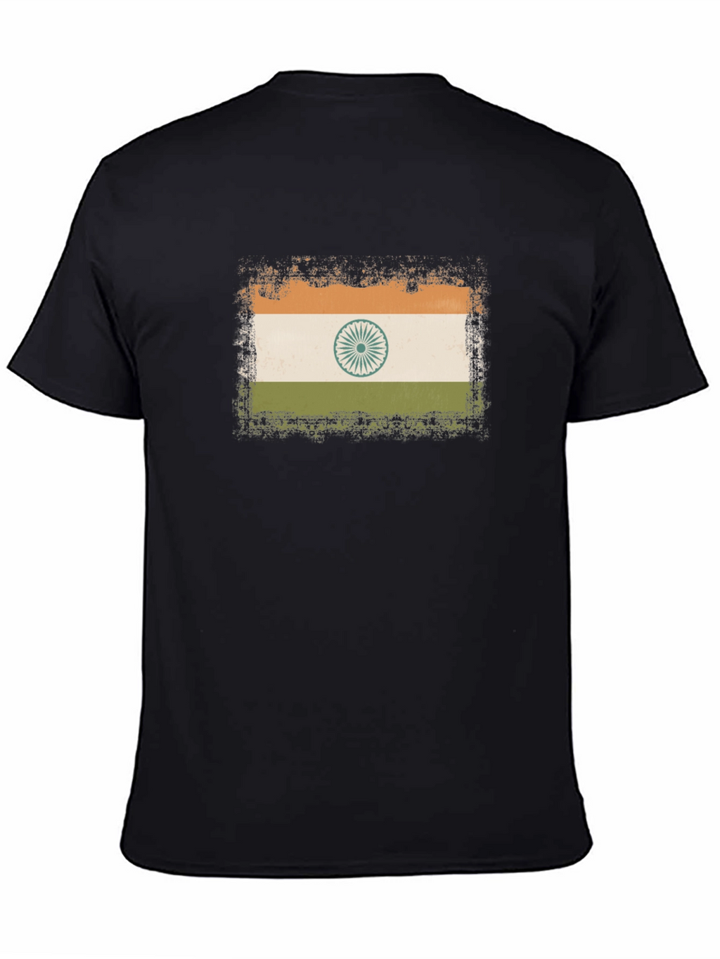 India Flag T-Shirt - Distressed Graphic Tee