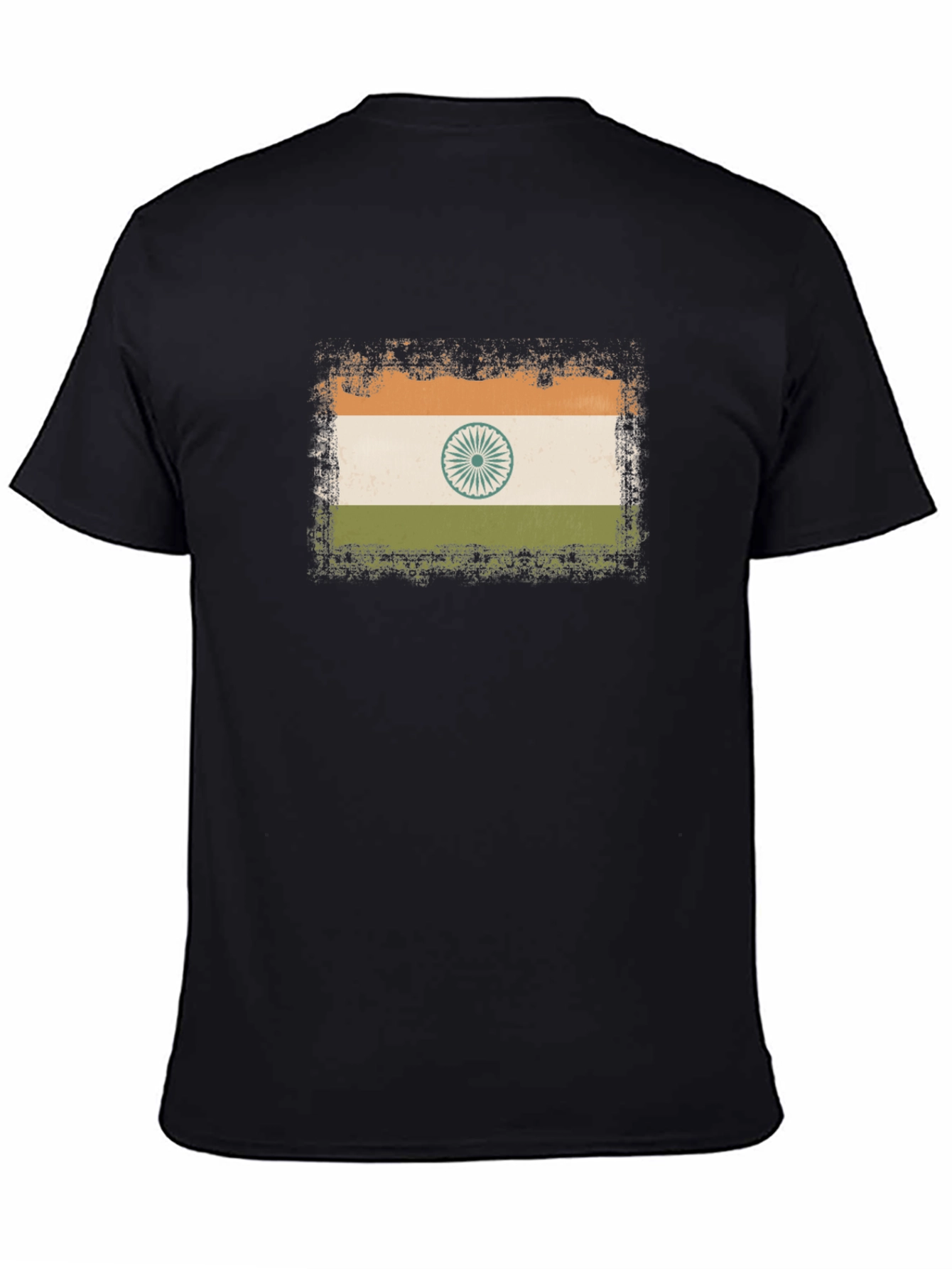 India Flag T-Shirt - Distressed Graphic Tee