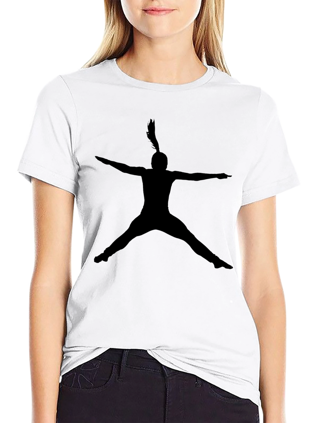 Silhouette Dancer Tee - Black Graphic T-Shirt