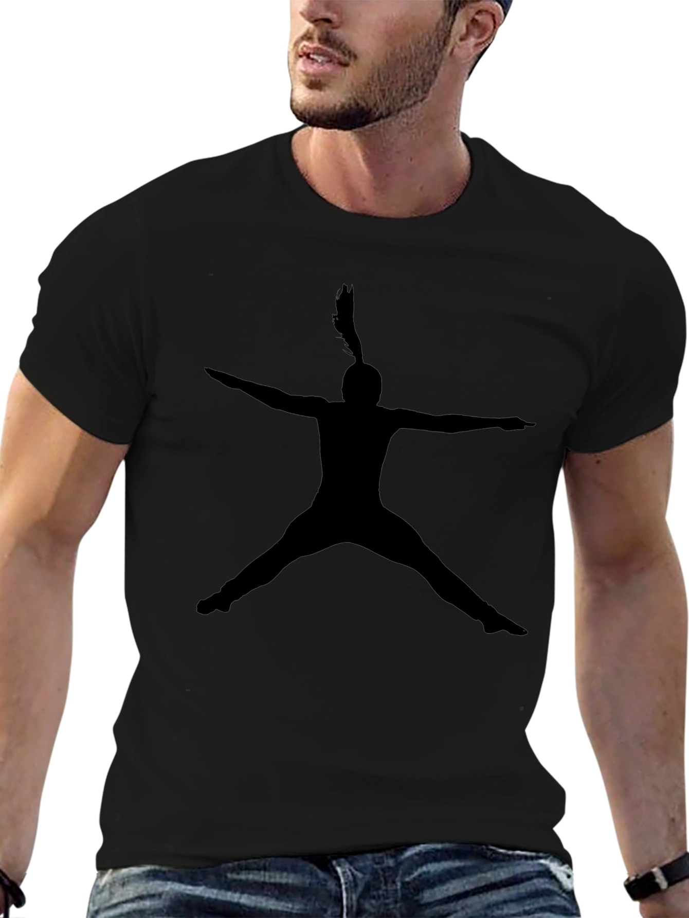 Silhouette Dancer Tee - Black Graphic T-Shirt