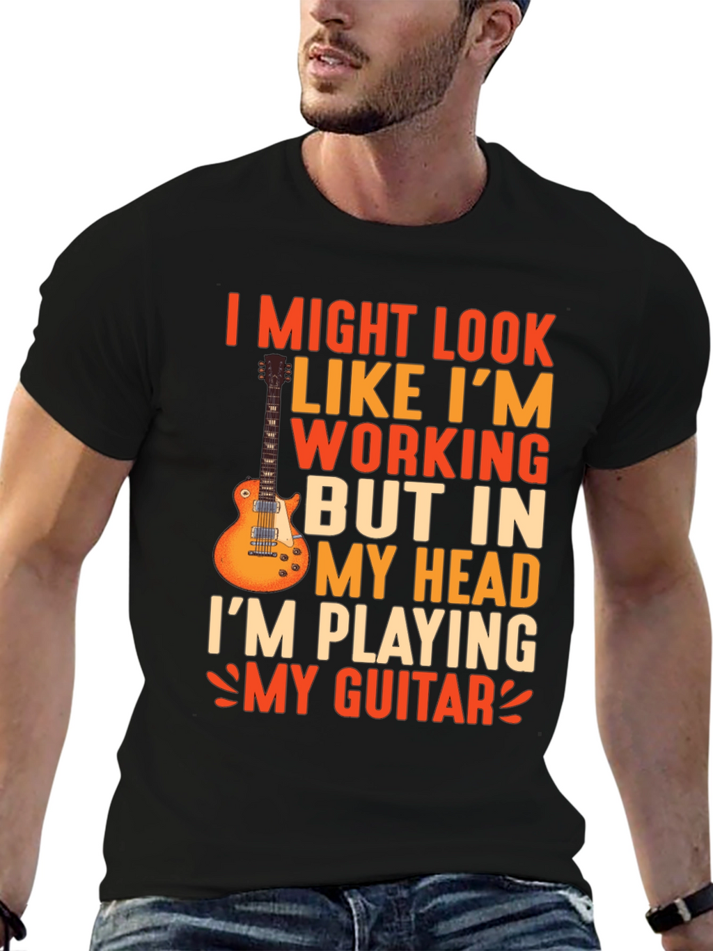 Guitar Player Graphic T-Shirt