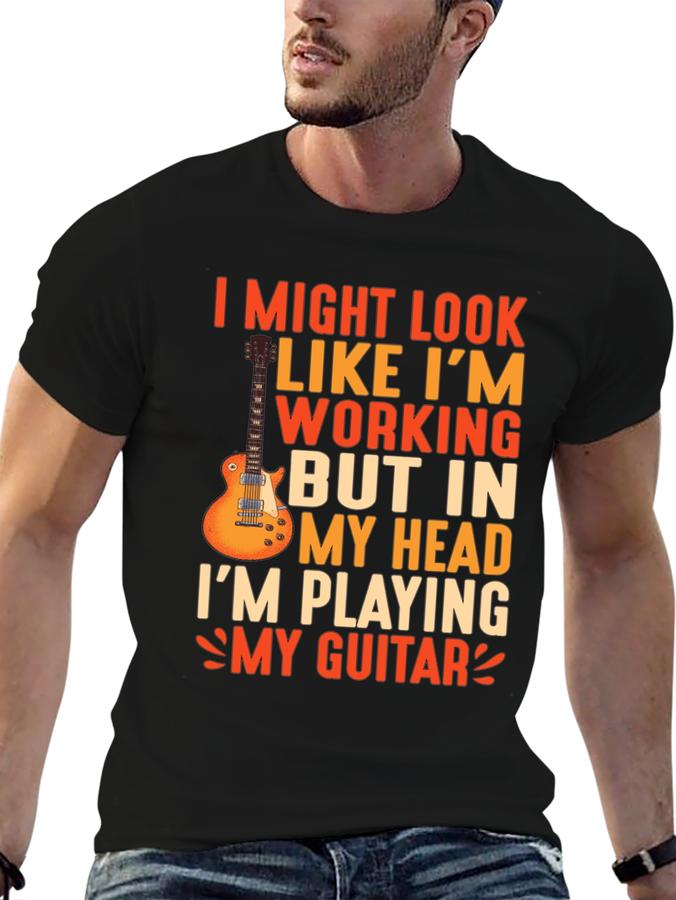 Guitar Player Graphic T-Shirt