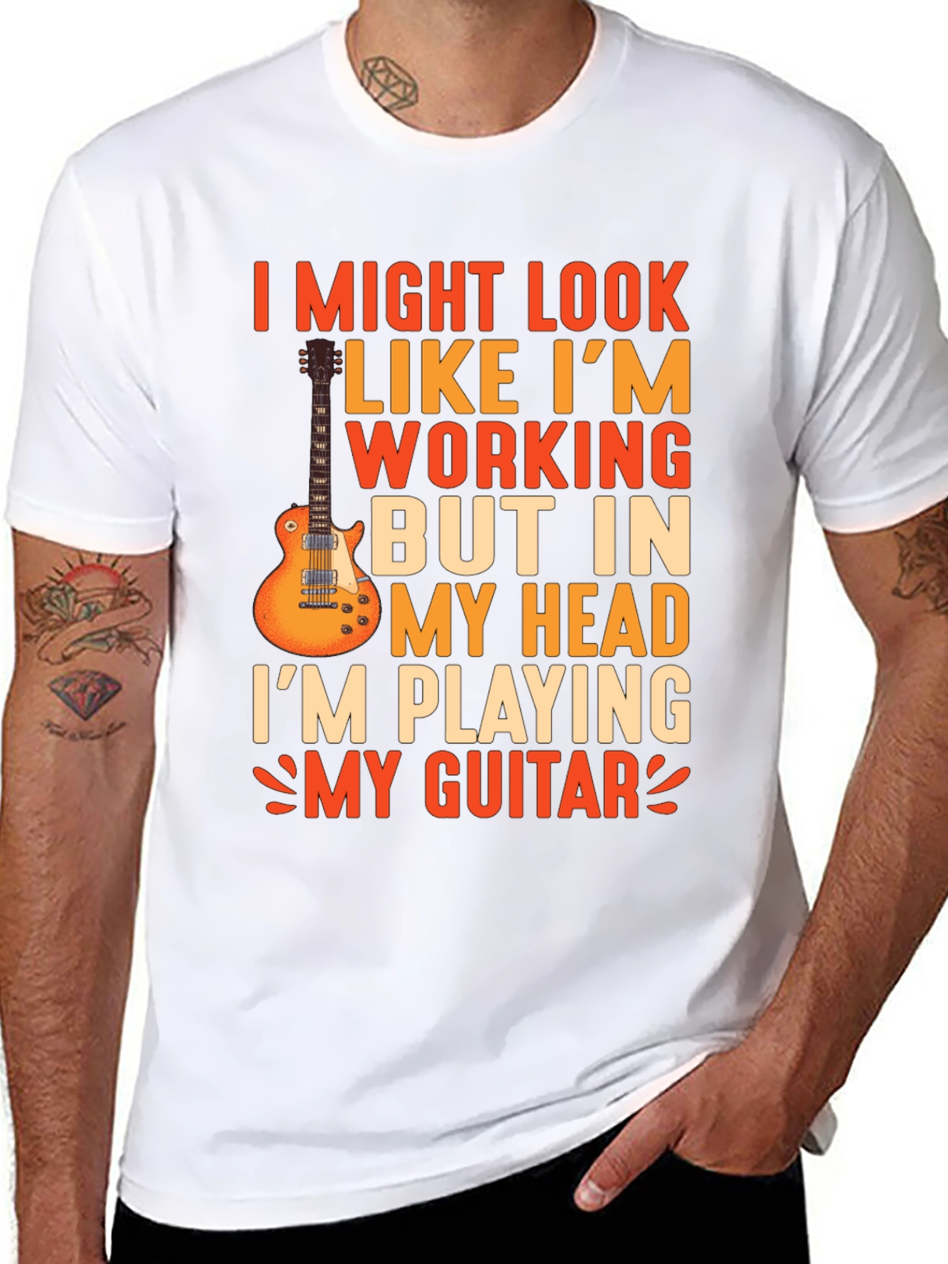 Guitar Player Graphic T-Shirt