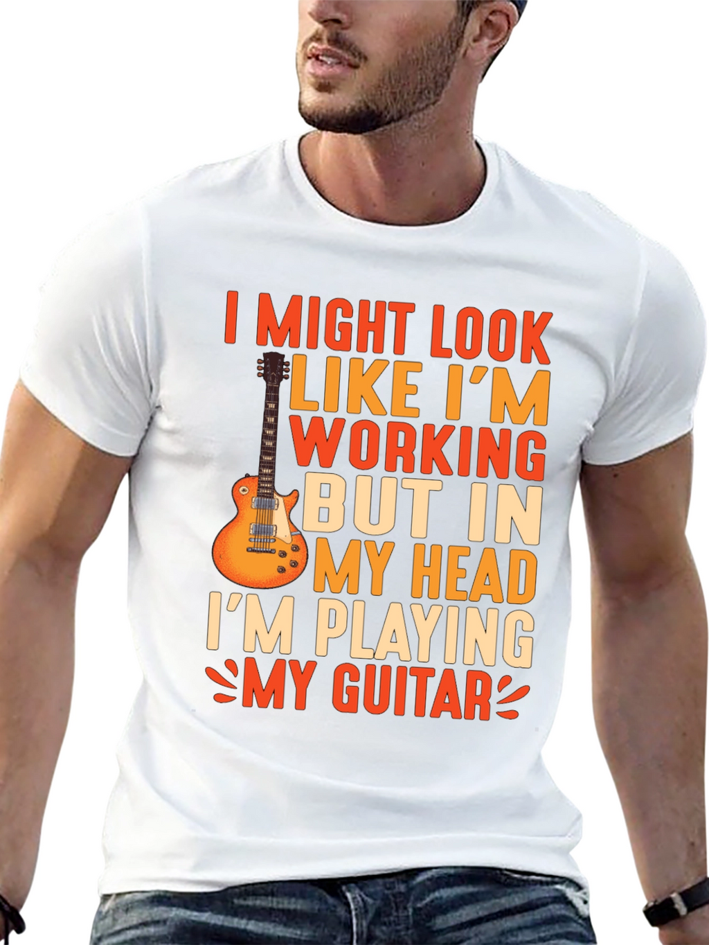 Guitar Player Graphic T-Shirt
