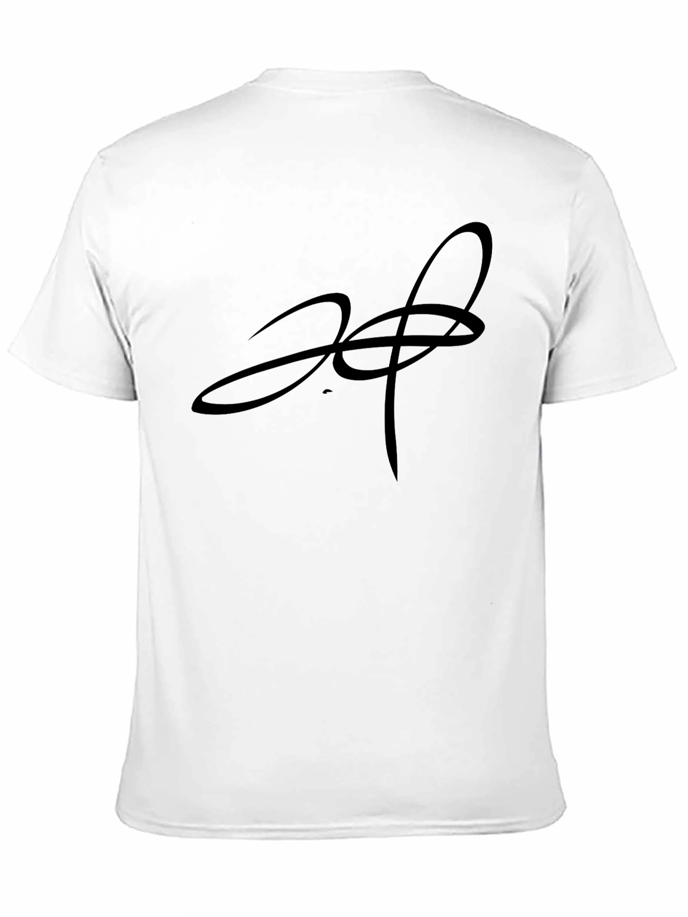 Abstract Graphic Print Black T-Shirt - Casual Style