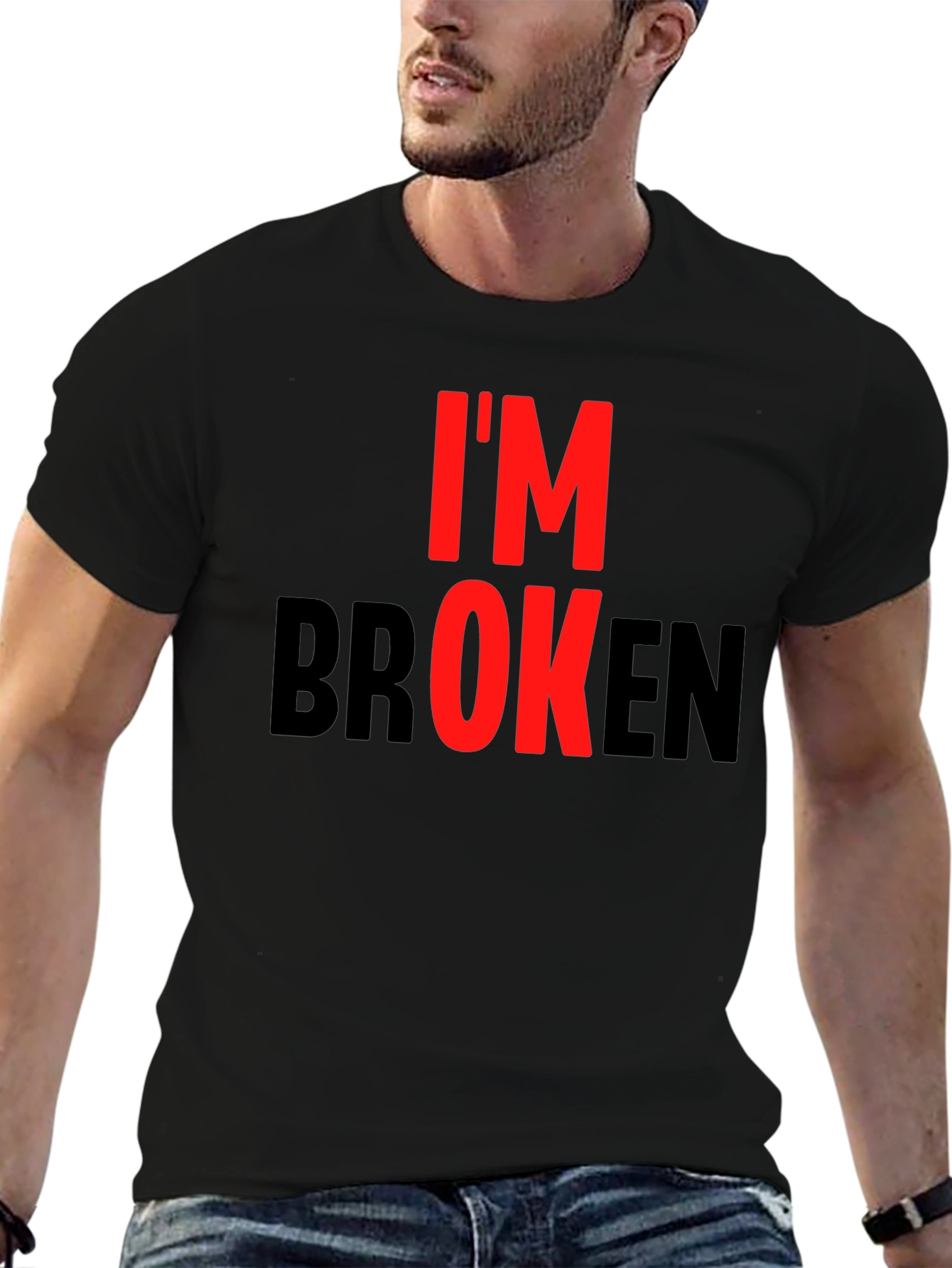 Im Broken Graphic Tee - Black T-Shirt
