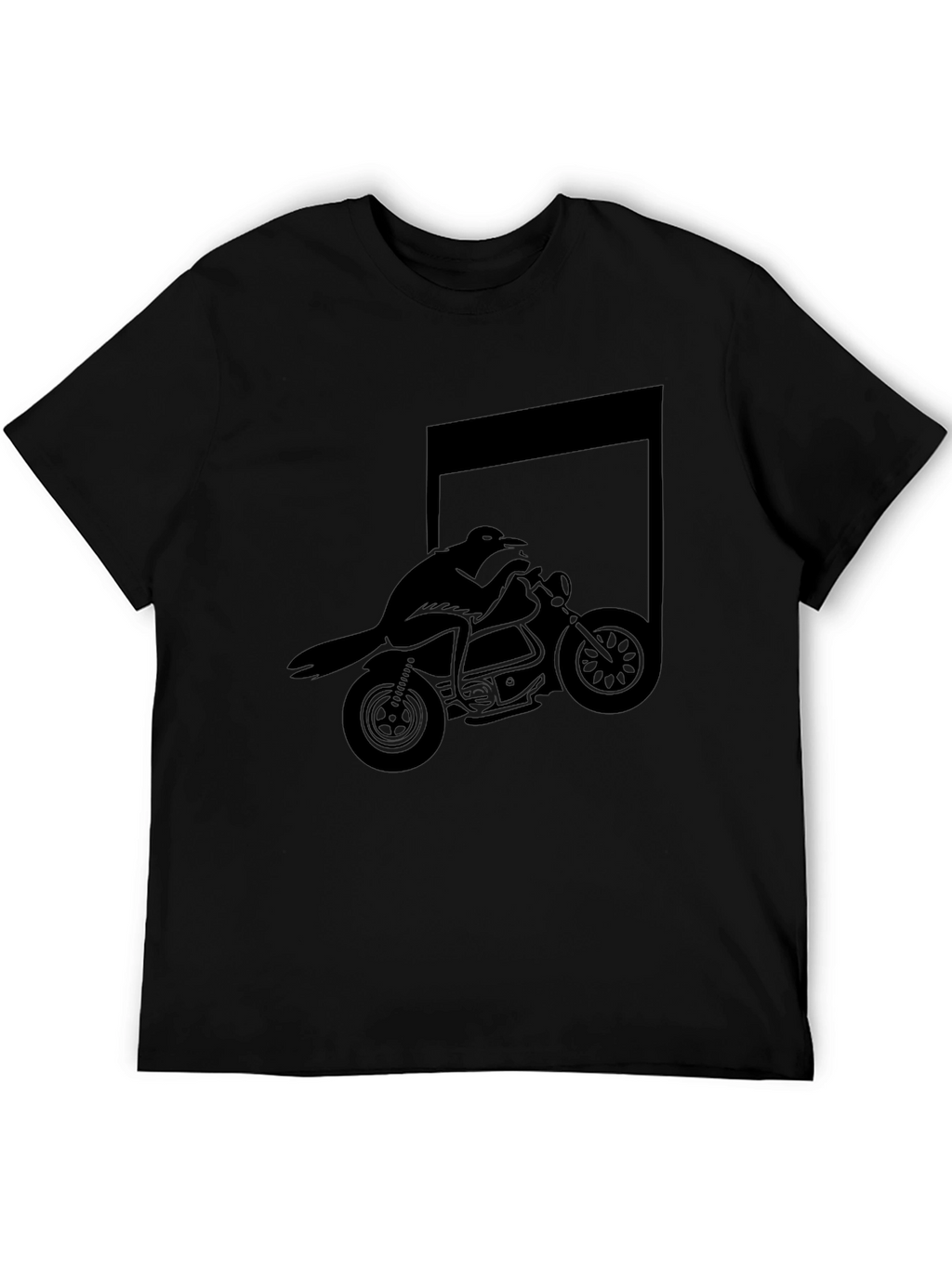 Raven Rider Graphic Tee - Mens Black T-Shirt