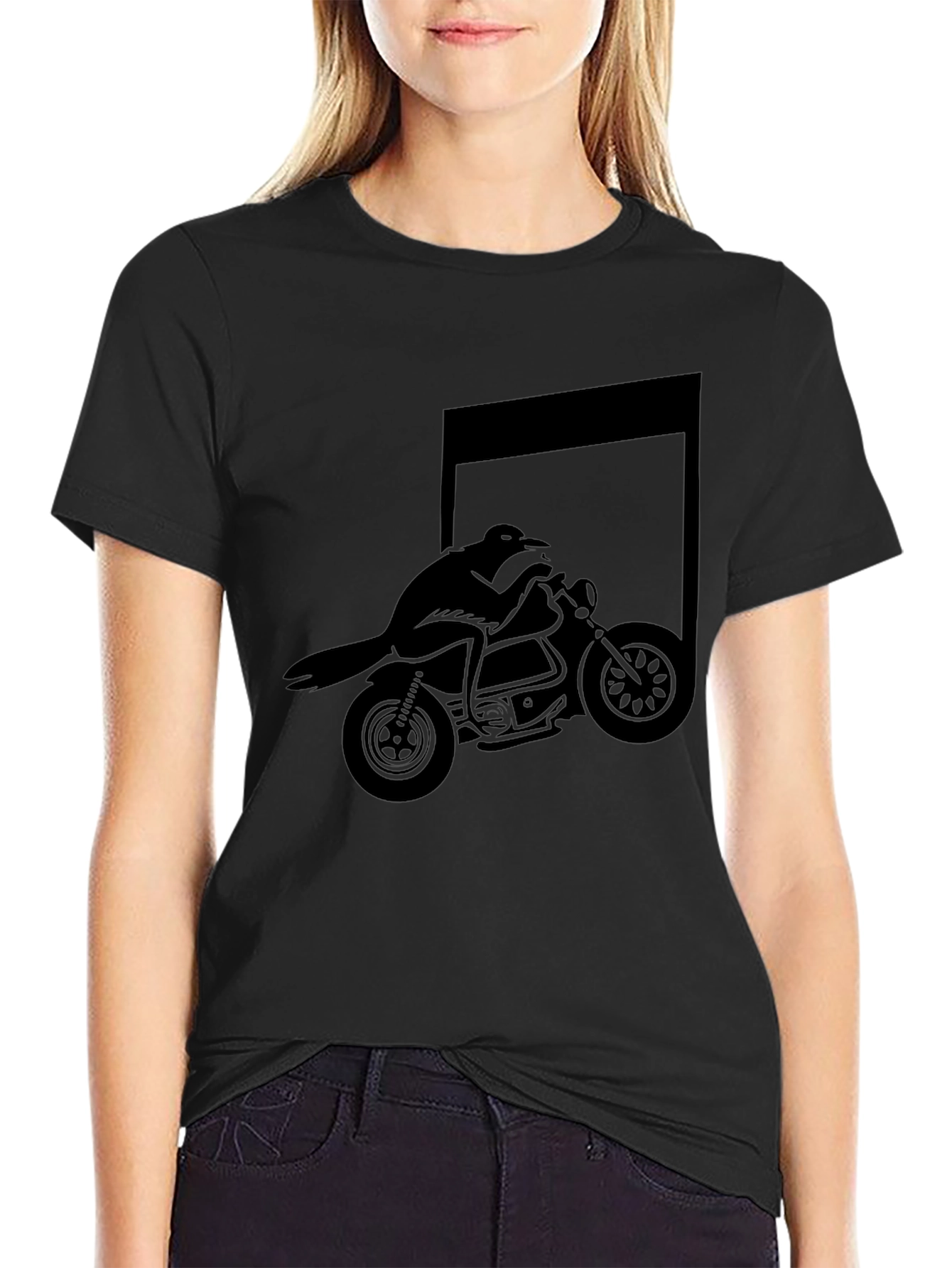 Raven Rider Graphic Tee - Mens Black T-Shirt