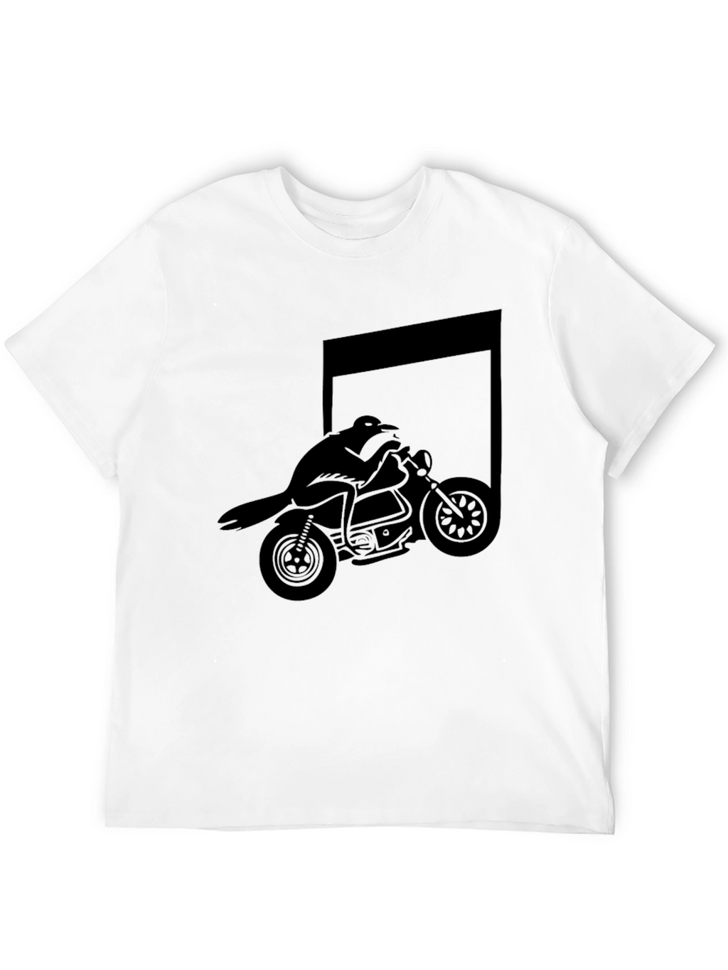 Raven Rider Graphic Tee - Mens Black T-Shirt