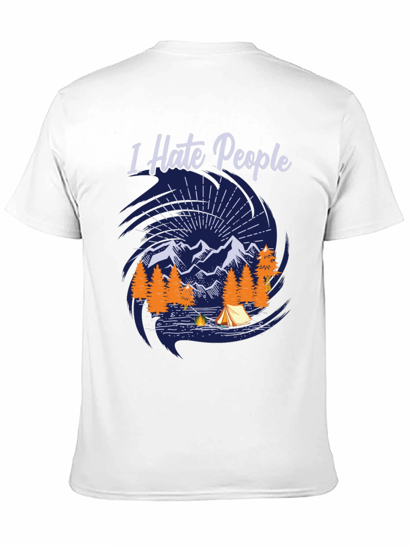I Hate People Camping Graphic Tee