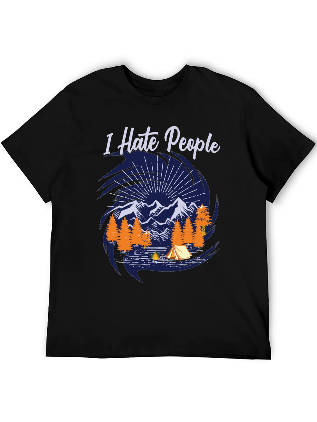 I Hate People Camping Graphic Tee