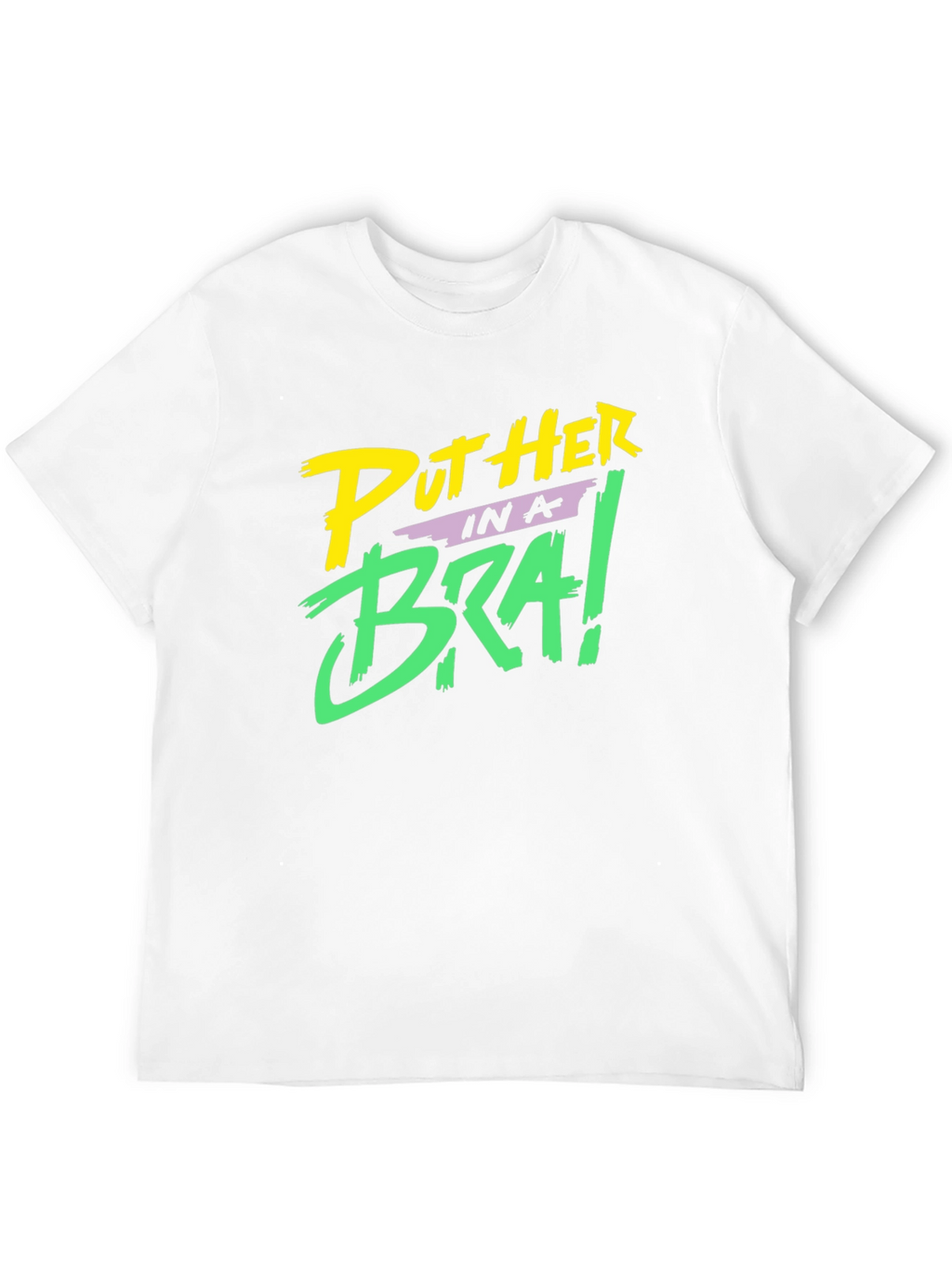Put Her in a Bra! Black Graphic Tee