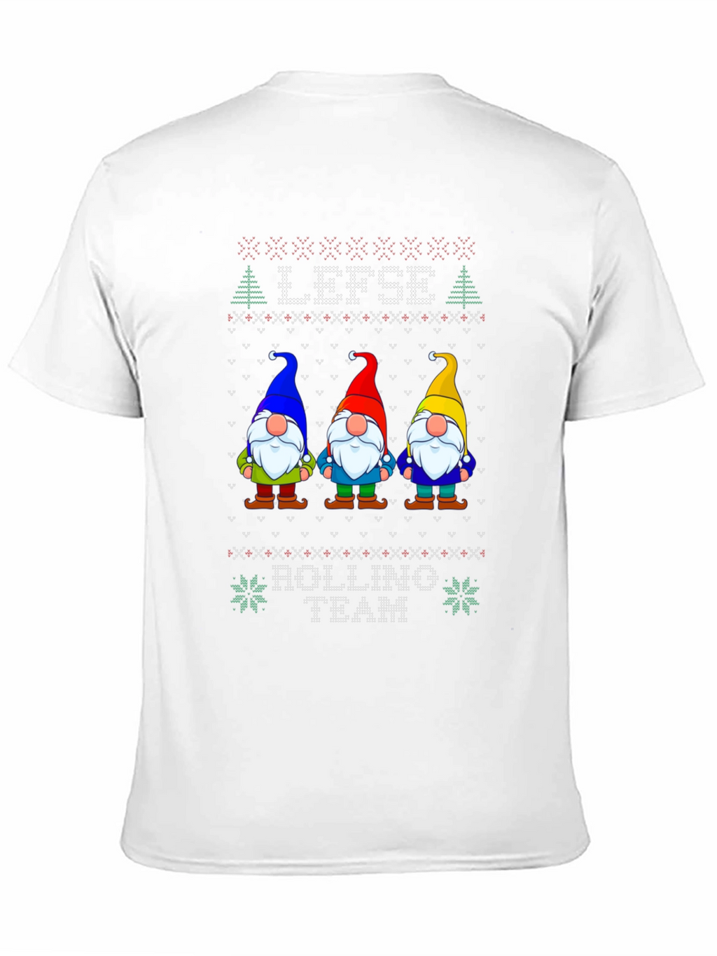 Lefse Rolling Team Gnome Christmas T-Shirt